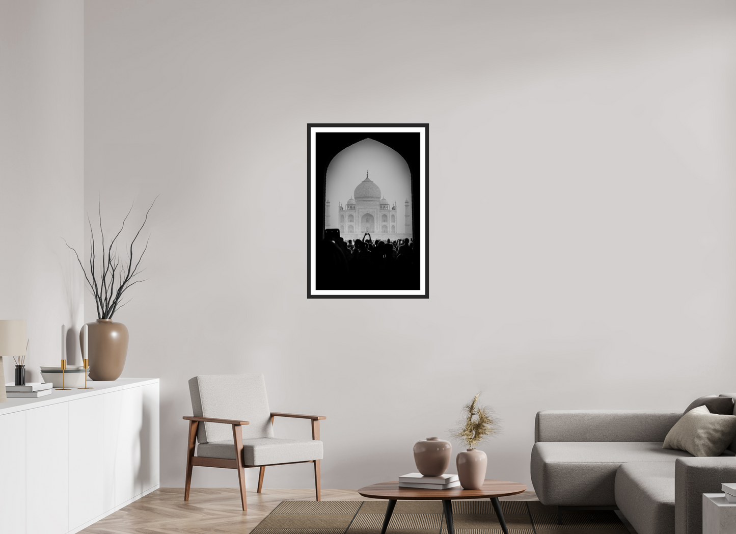 60 x 90 cm, Fine art prints mounted on a black wood frame with passe-partout Timeless superstar