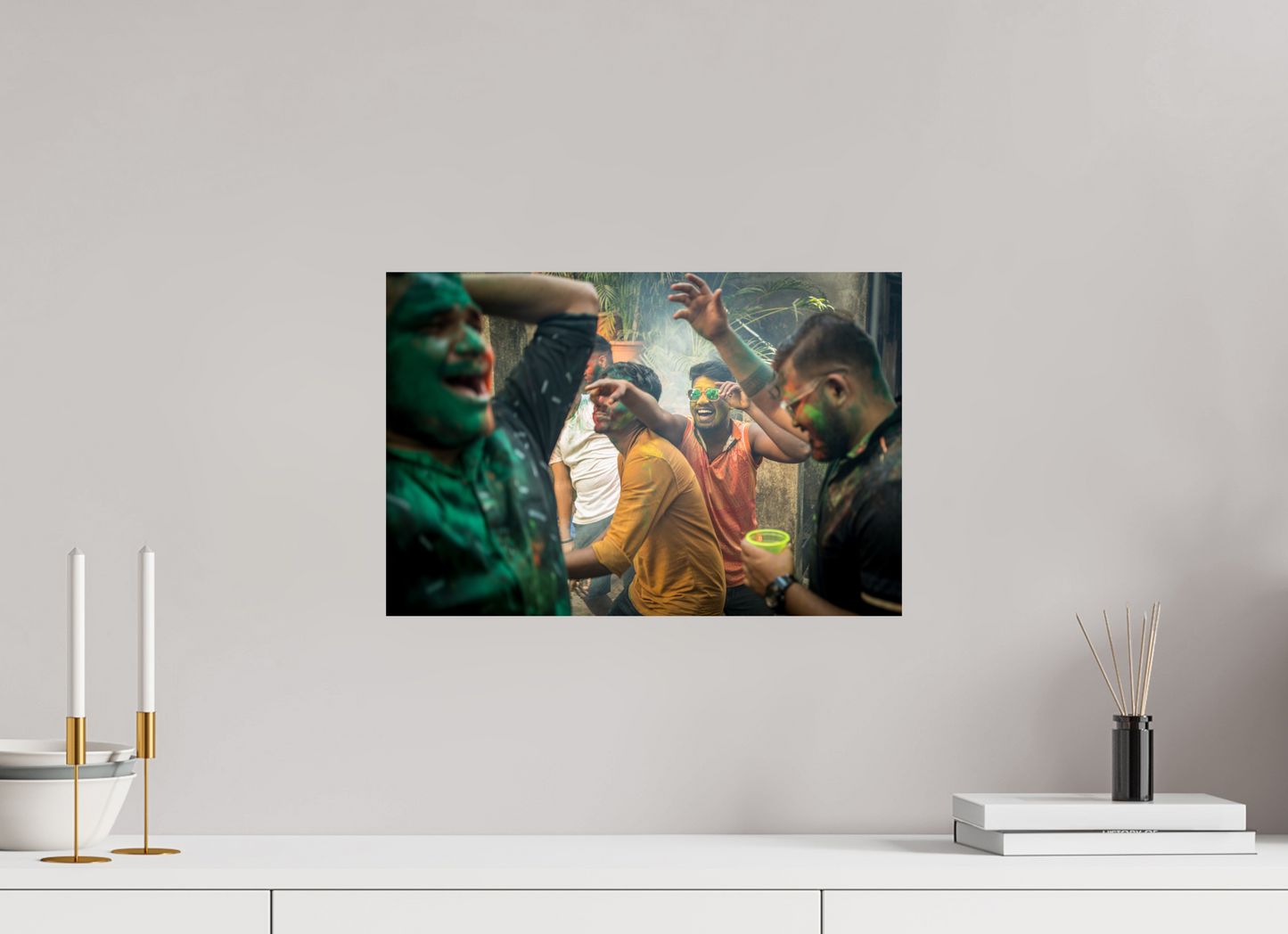 45 x 30 cm, Fine art prints mounted on Dibond 50 shades of joy