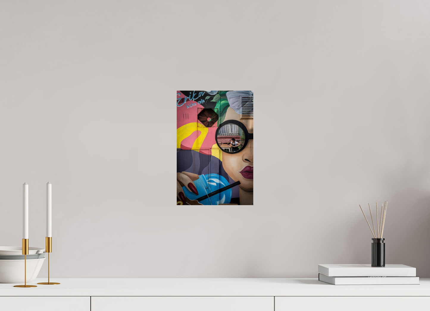 20 x 30 cm, Fine art prints mounted on Dibond Urban reflection