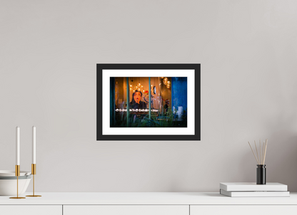 30 x 20 cm, Fine art prints mounted on a black wood frame with passe-partout OMG