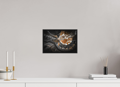 30 x 20 cm, Fine art print under matte acrylic with black frame Centuries of faith