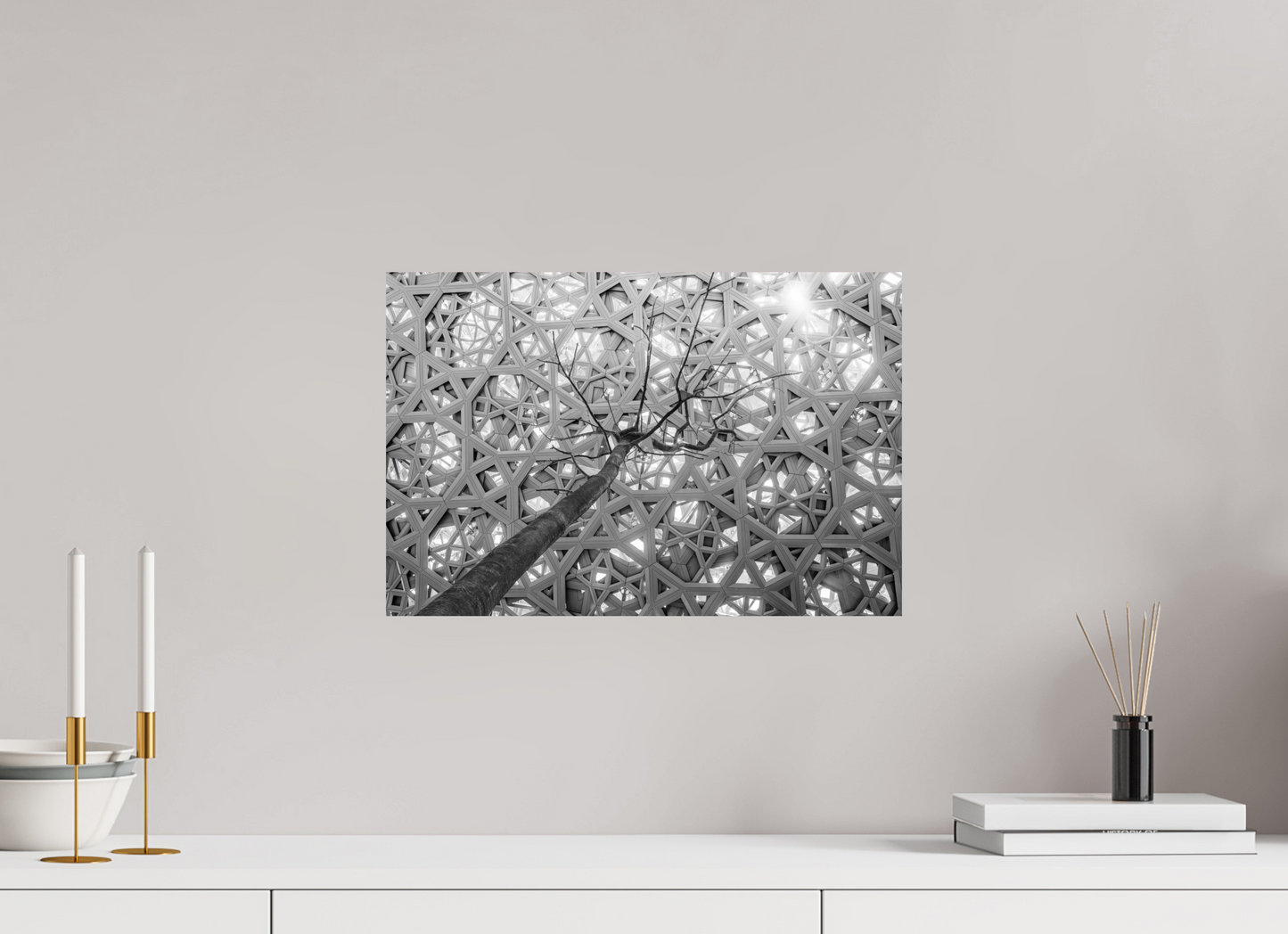 45 x 30 cm, Fine art prints mounted on Dibond Rain of light