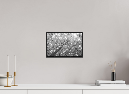 30 x 20 cm, Fine art print under matte acrylic with black frame Rain of light
