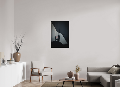 60 x 90 cm, Fine art print under matte acrylic with black frame Two shadows, one story