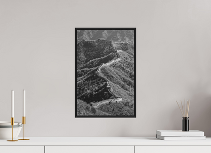 30 x 45 cm, Fine art print under matte acrylic with black frame The great wall
