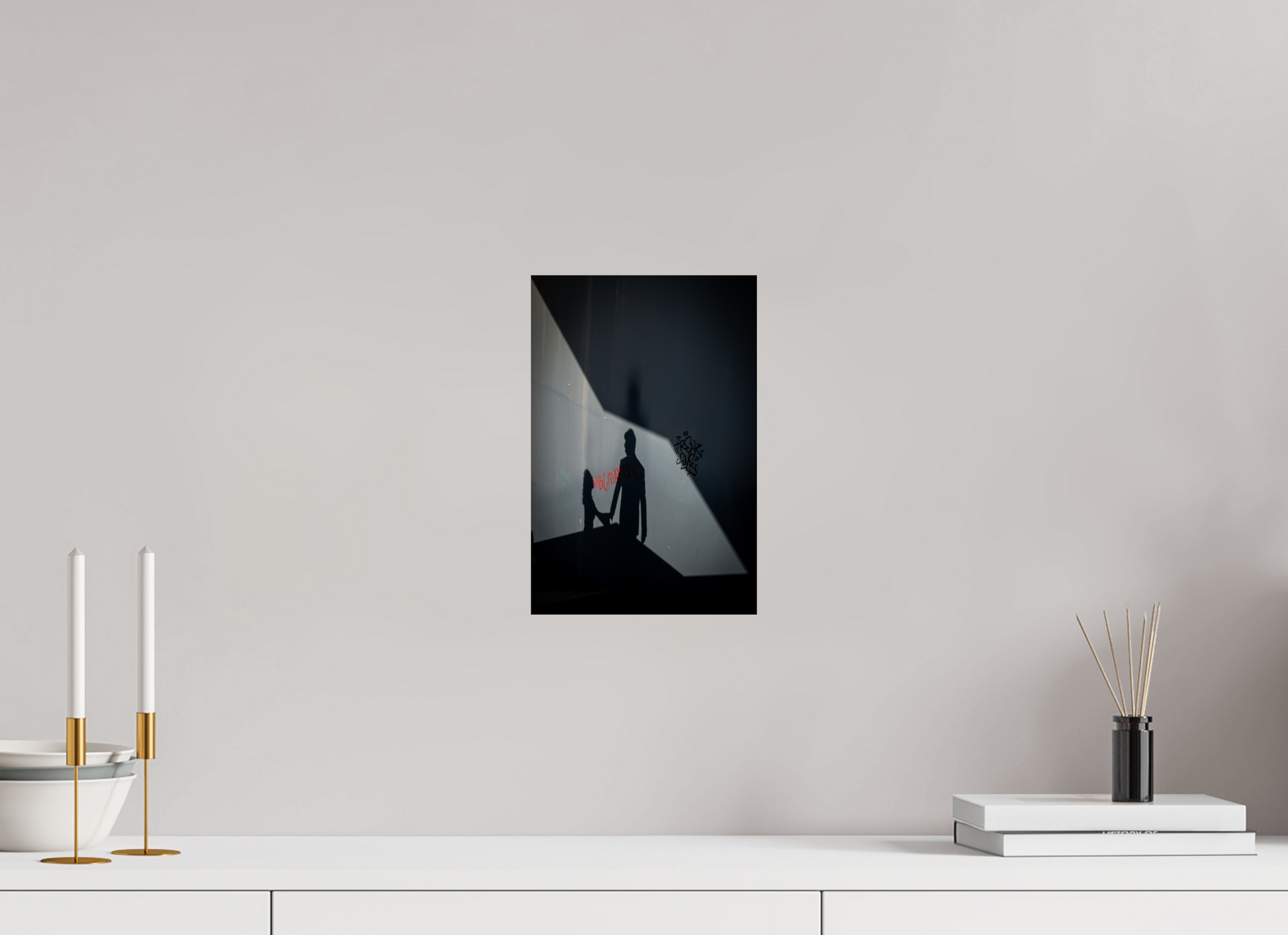 20 x 30 cm, Fine art prints unmounted Two shadows, one story