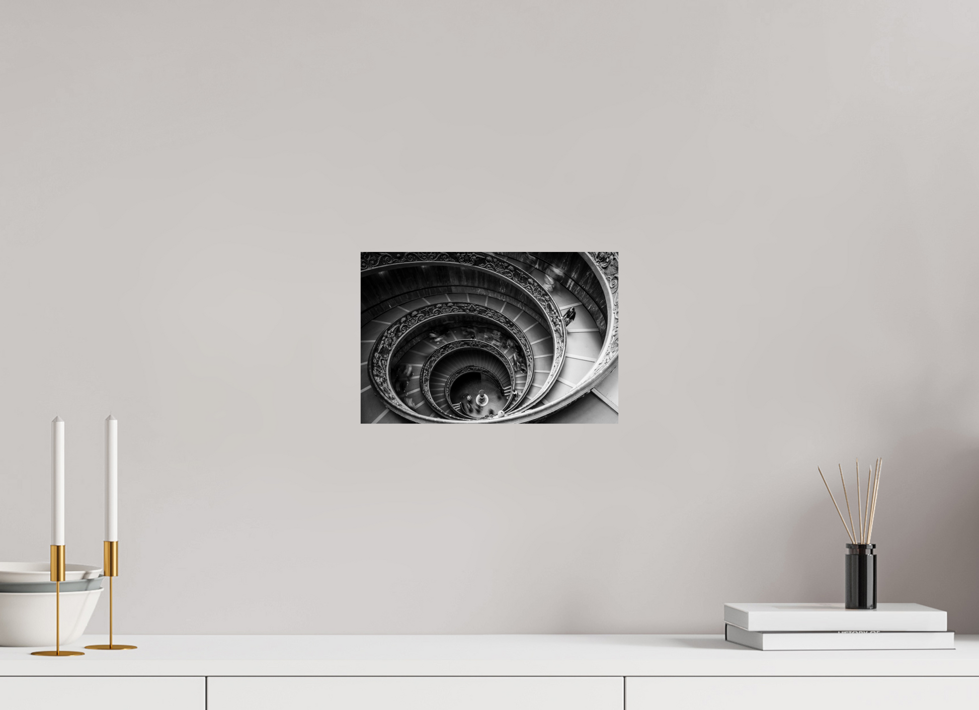 30 x 20 cm, Fine art prints unmounted Bramante staircase