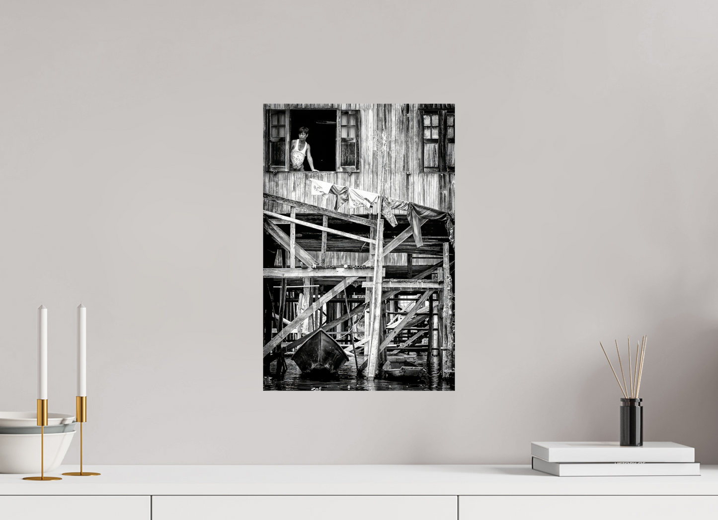 30 x 45 cm, Fine art prints mounted on Dibond Floating soul