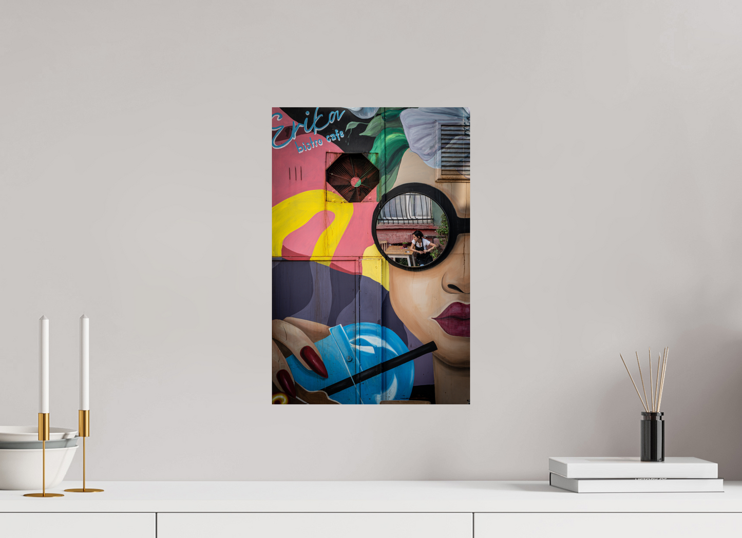 30 x 45 cm, Fine art prints mounted on Dibond Urban reflection