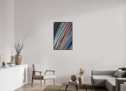 60 x 90 cm, Fine art print under matte acrylic with black frame Color Waves