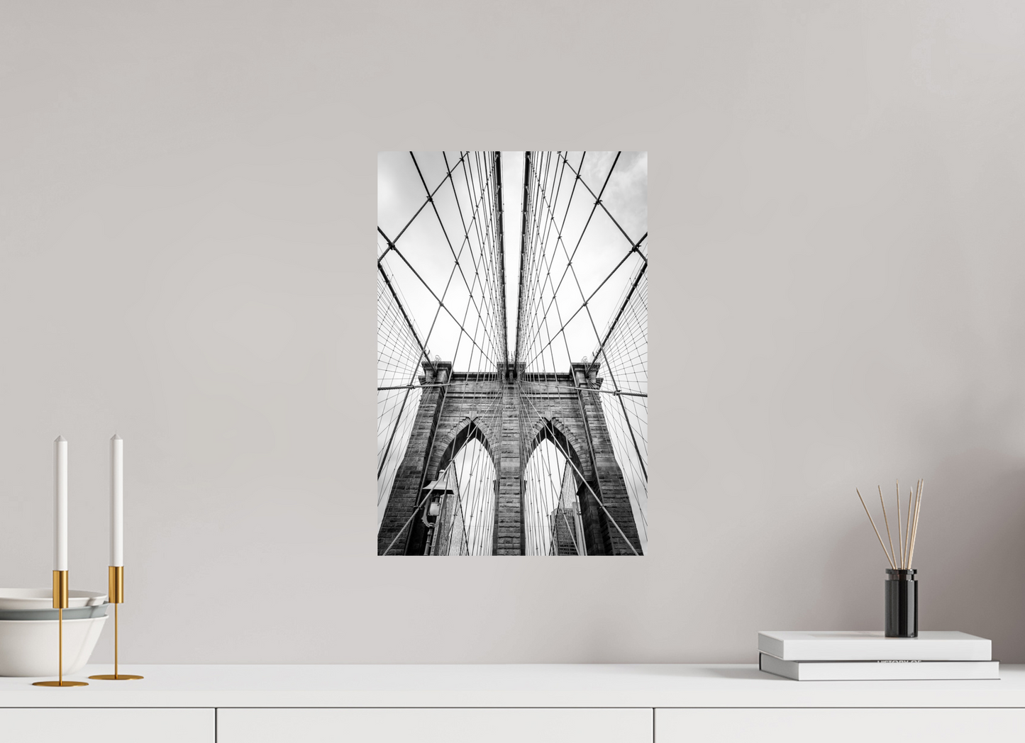 30 x 45 cm, Fine art prints unmounted Brooklyn Bridge
