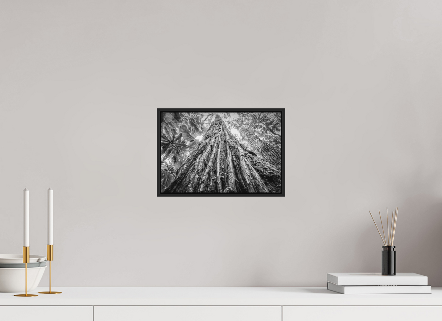 30 x 20 cm, Fine art print under matte acrylic with black frame Tree of life