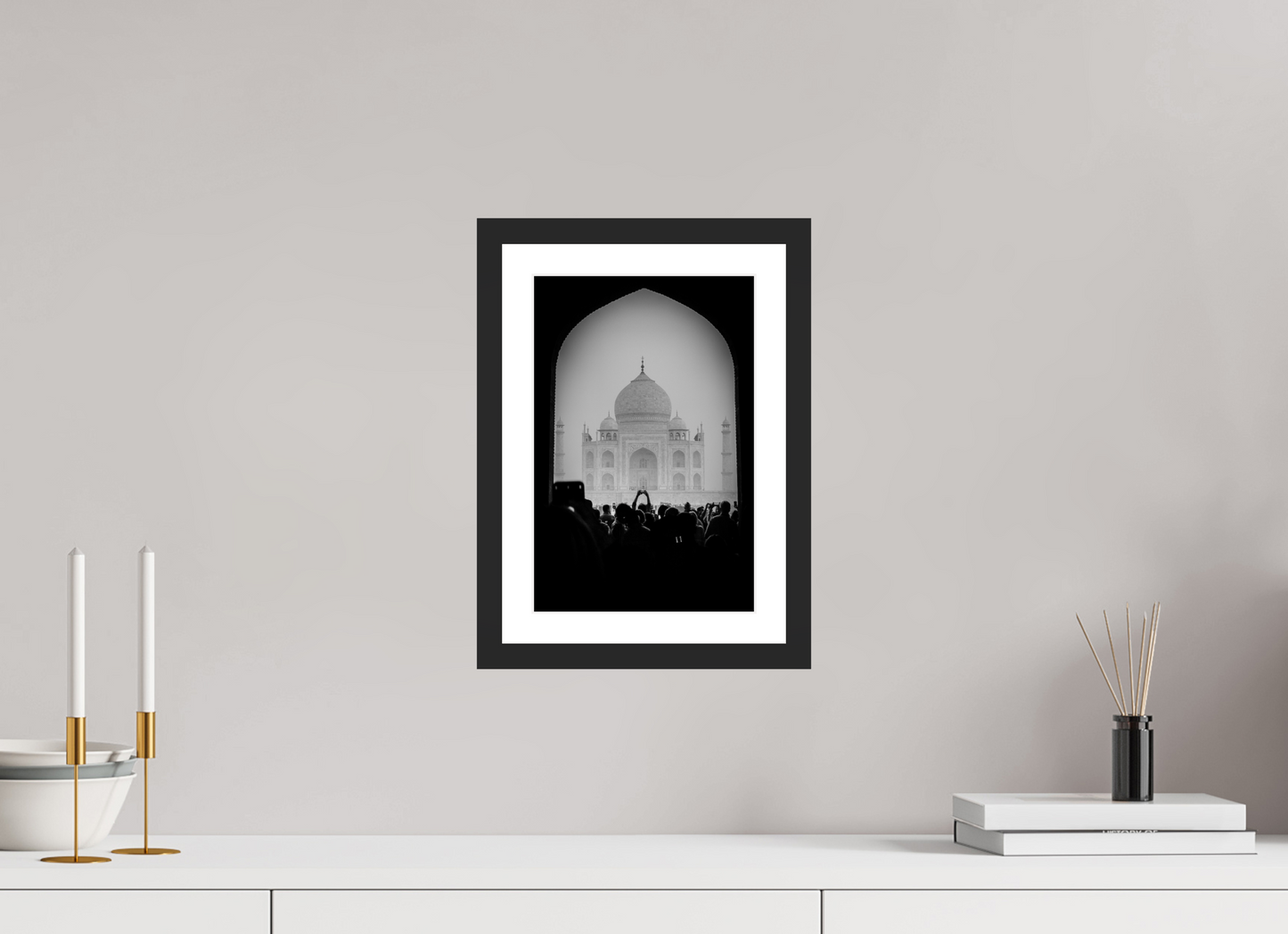20 x 30 cm, Fine art prints mounted on a black wood frame with passe-partout Timeless superstar