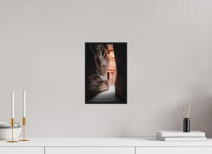 20 x 30 cm, Fine art print under matte acrylic with black frame Taj Mahal