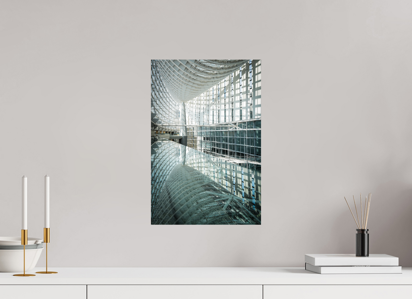 30 x 45 cm, Fine art prints mounted on Dibond Tokyo international forum