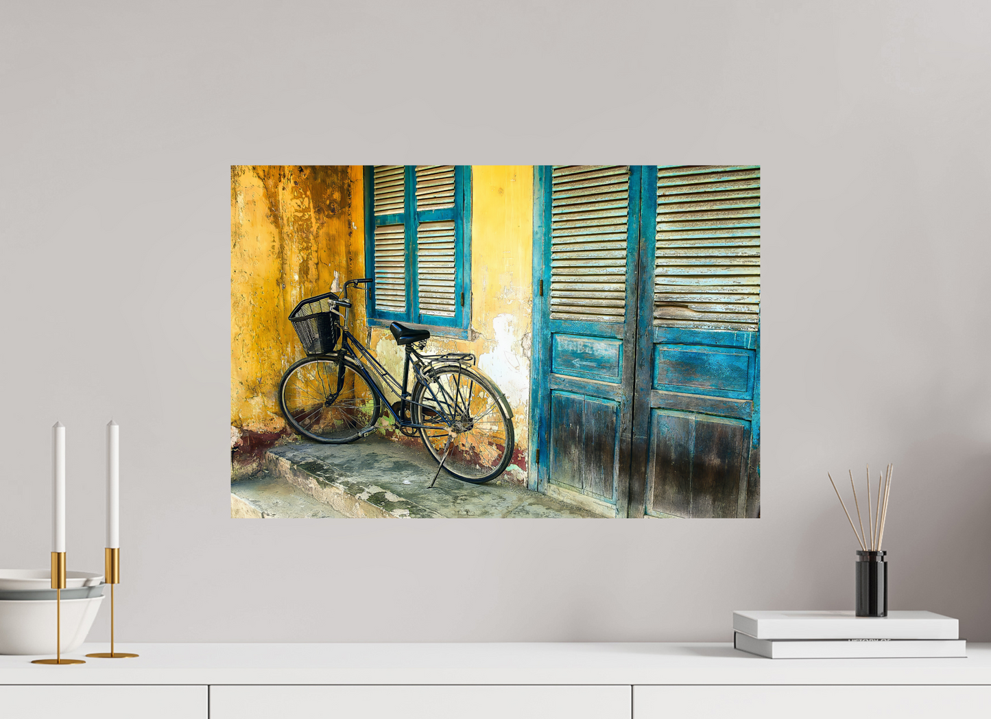 60 x 40 cm, Fine art prints mounted on Dibond Old wheels