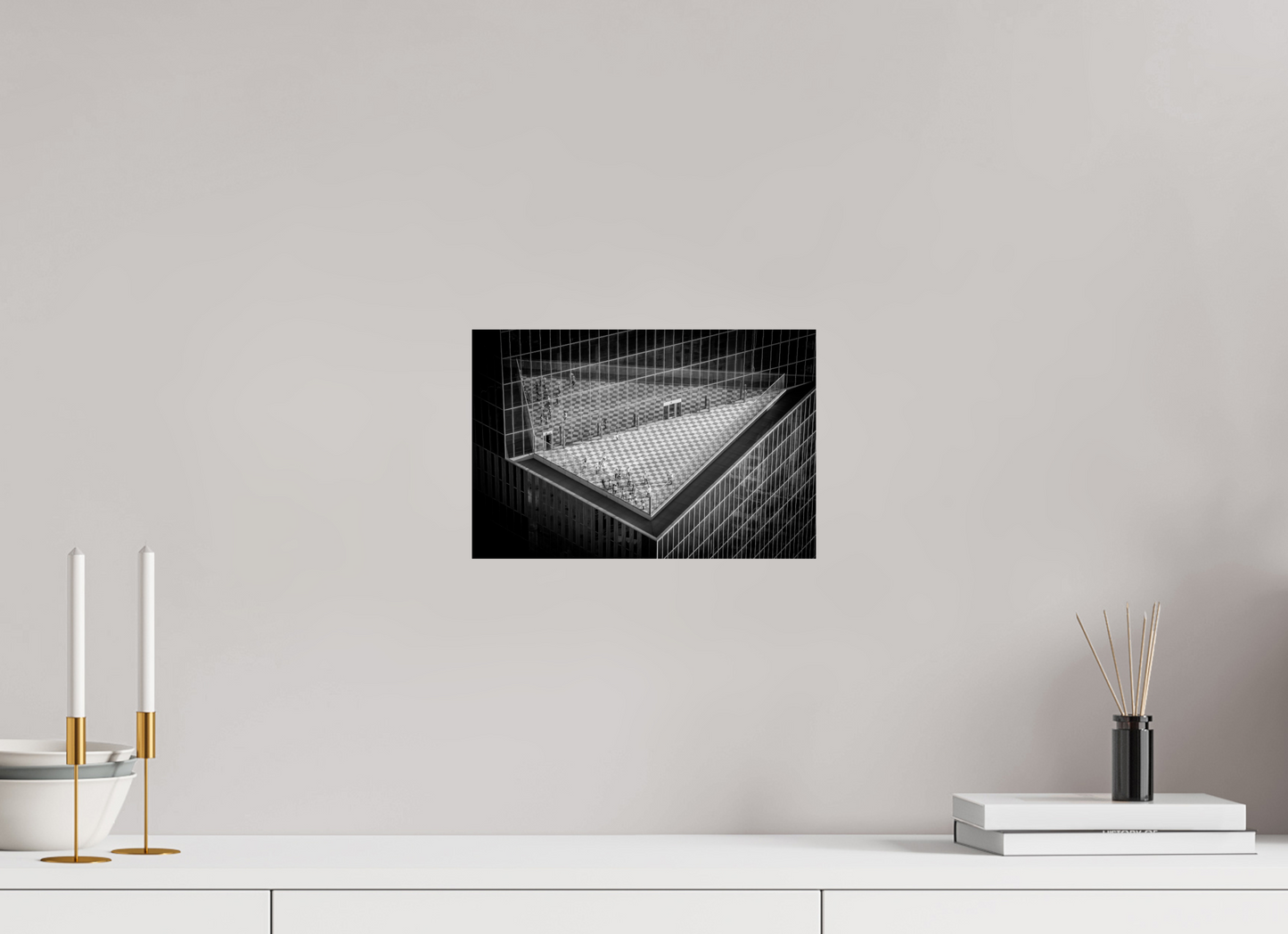 30 x 20 cm, Fine art prints mounted on Dibond Urban Geometry