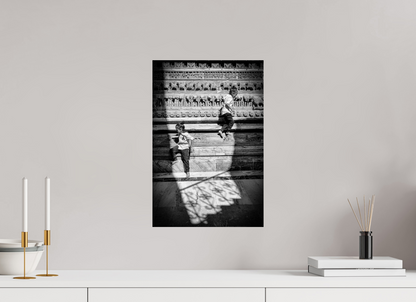 30 x 45 cm, Fine art prints mounted on Dibond Stone and laughter