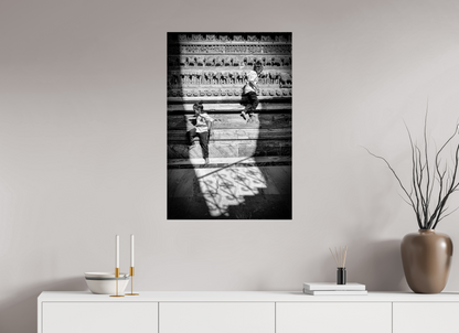 60 x 90 cm, Fine art prints mounted on Dibond Stone and laughter