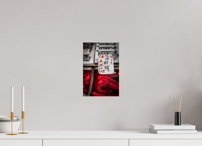 20 x 30 cm, Fine art prints mounted on Dibond Red octopus