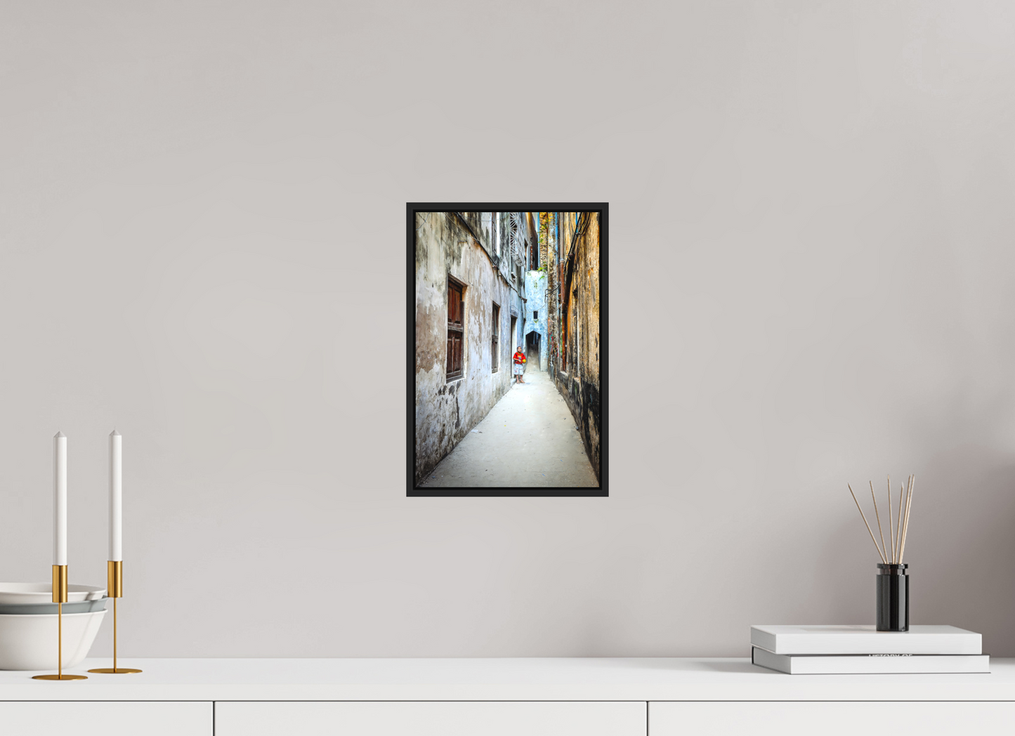 20 x 30 cm, Fine art print under matte acrylic with black frame Hidden pathways