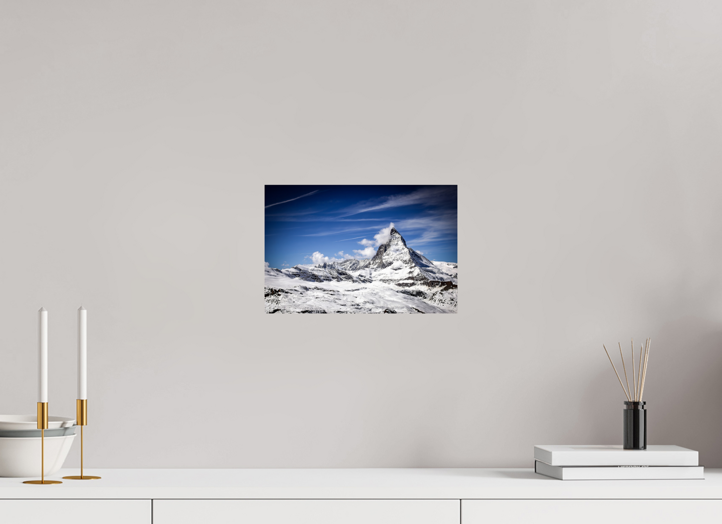 30 x 20 cm, Fine art prints mounted on Dibond Matterhorn