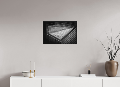 60 x 40 cm, Fine art print under matte acrylic with black frame Urban Geometry