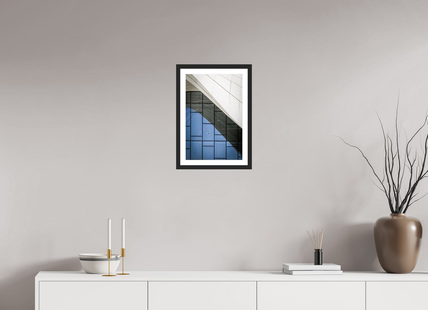 30 x 45 cm, Fine art prints mounted on a black wood frame with passe-partout Heydar Aliyev Center