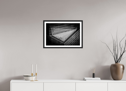 60 x 40 cm, Fine art prints mounted on a black wood frame with passe-partout Urban Geometry