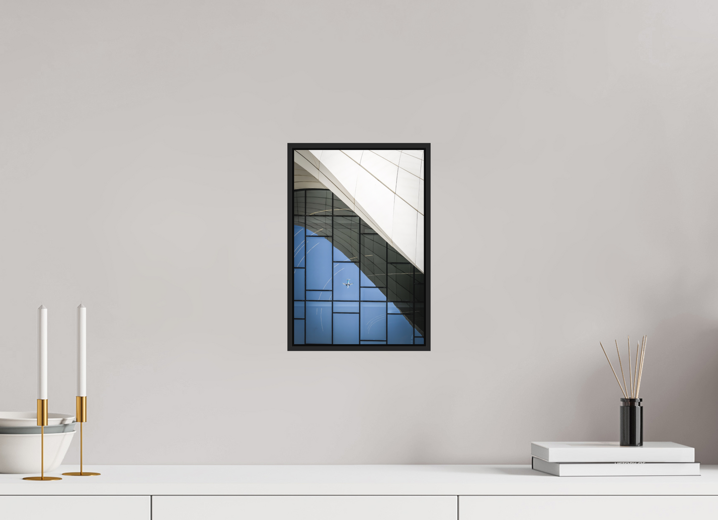 20 x 30 cm, Fine art print under matte acrylic with black frame Heydar Aliyev Center