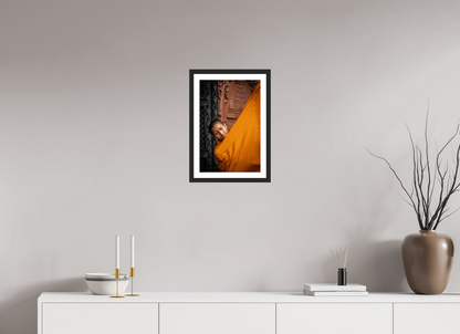 30 x 45 cm, Fine art prints mounted on a black wood frame with passe-partout Devotion