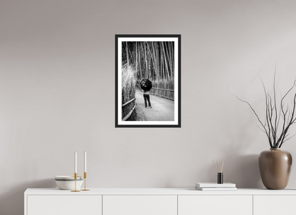 40 x 60 cm, Fine art prints mounted on a black wood frame with passe-partout Arashiyama