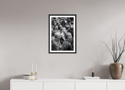 40 x 60 cm, Fine art prints mounted on a black wood frame with passe-partout Silent harmony