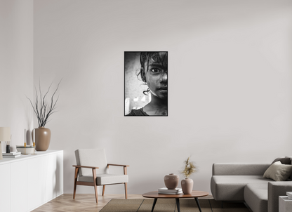 60 x 90 cm, Fine art print under matte acrylic with black frame Innocence of youth