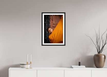 40 x 60 cm, Fine art prints mounted on a black wood frame with passe-partout Devotion