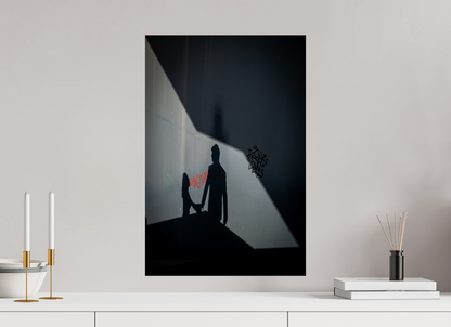40 x 60 cm, Fine art prints mounted on Dibond Two shadows, one story