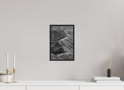 20 x 30 cm, Fine art print under matte acrylic with black frame The great wall