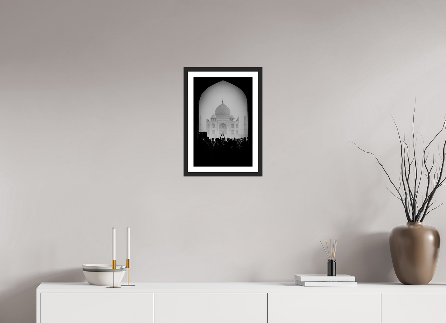 30 x 45 cm, Fine art prints mounted on a black wood frame with passe-partout Timeless superstar