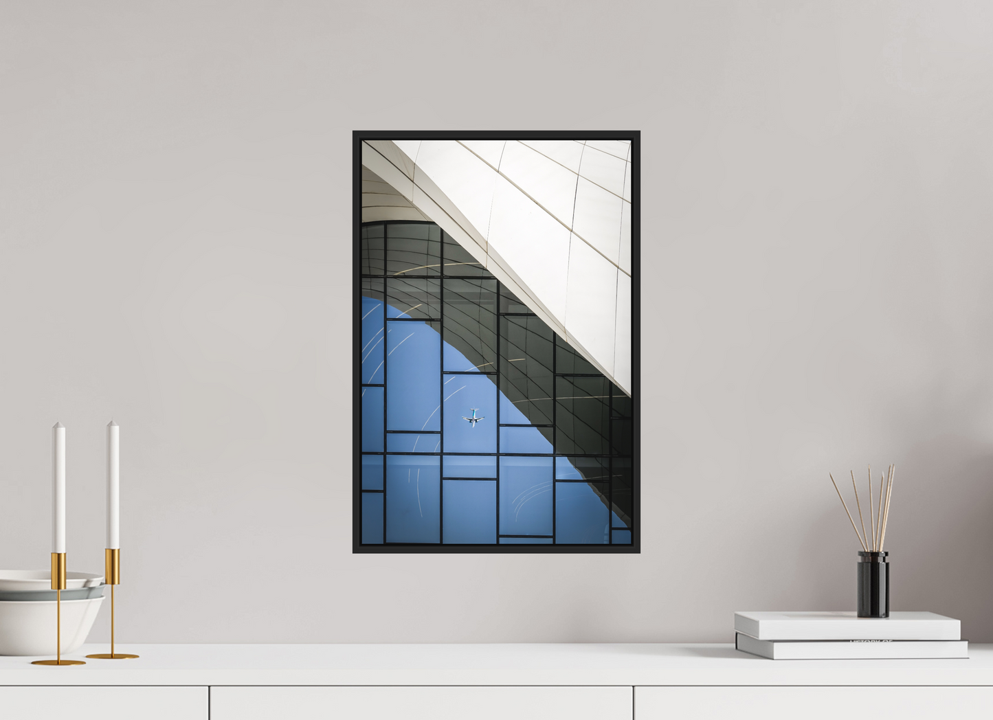 30 x 45 cm, Fine art print under matte acrylic with black frame Heydar Aliyev Center