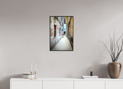 40 x 60 cm, Fine art print under matte acrylic with black frame Hidden pathways