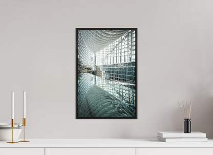30 x 45 cm, Fine art print under matte acrylic with black frame Tokyo international forum