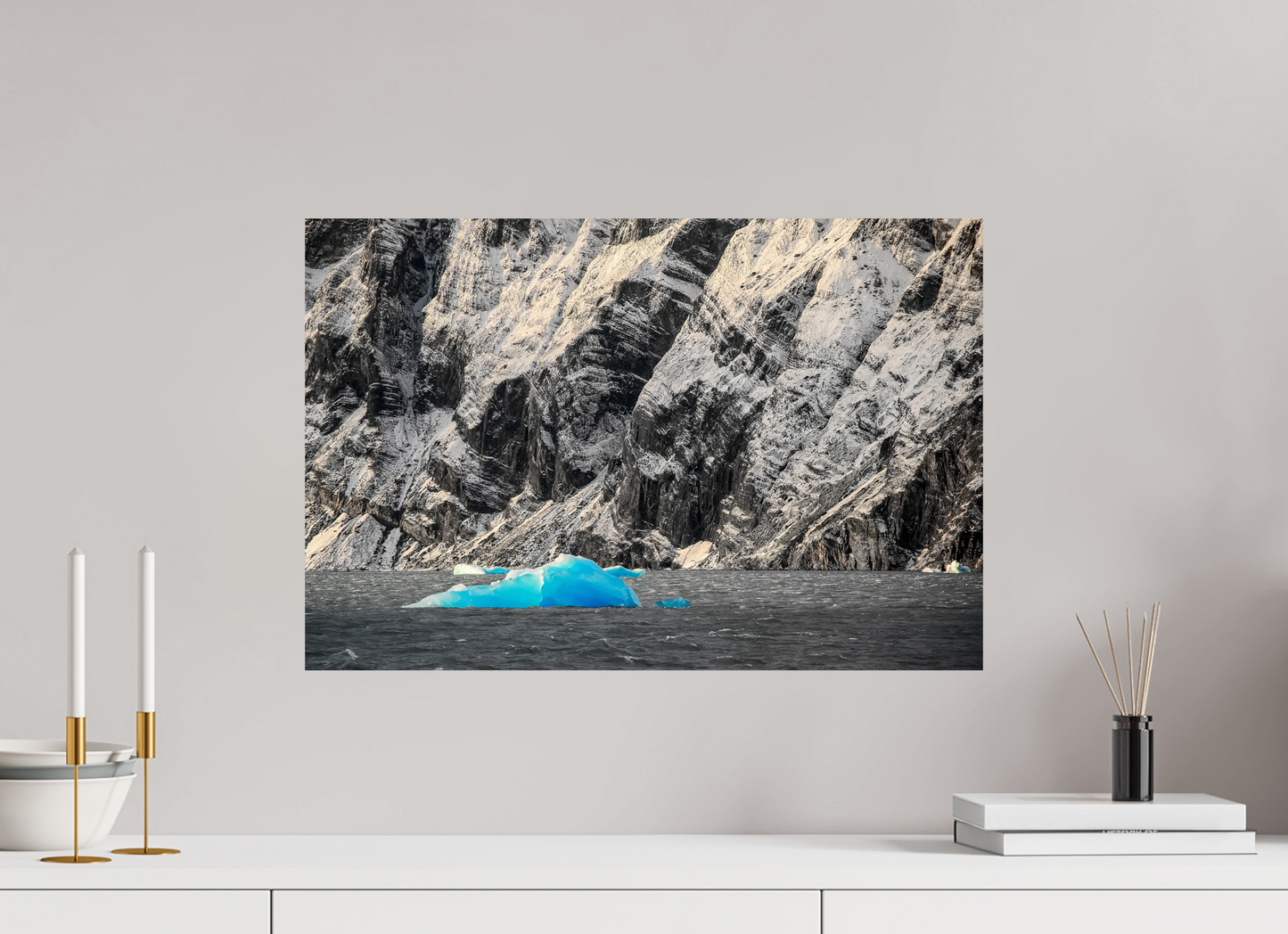 60 x 40 cm, Fine art prints unmounted Blue Ice
