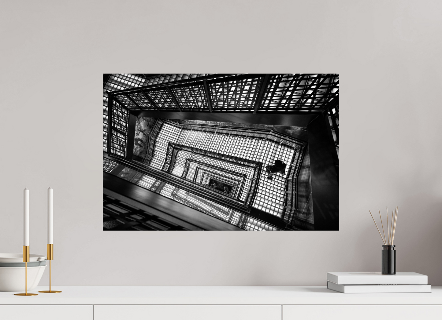 60 x 40 cm, Fine art prints mounted on Dibond Endless descent