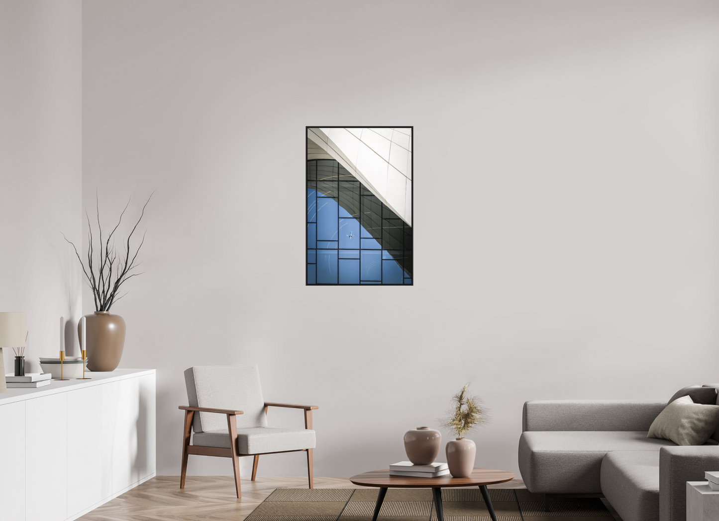 60 x 90 cm, Fine art print under matte acrylic with black frame Heydar Aliyev Center