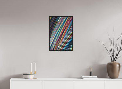 40 x 60 cm, Fine art print under matte acrylic with black frame Color Waves